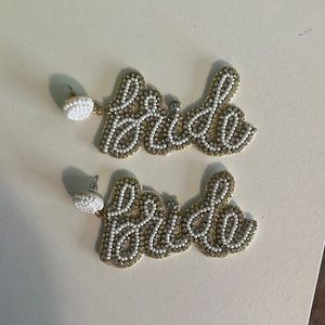 Beaded Bride Earrings